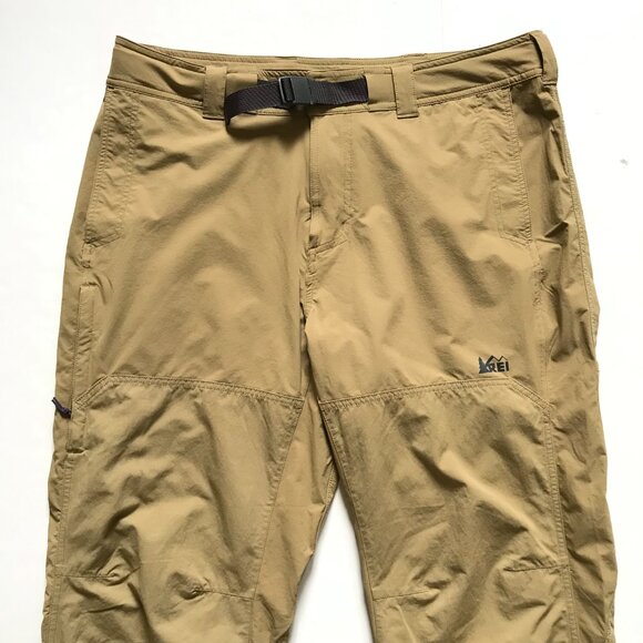 REI Co-Op Screenline Pants Chinos Mens 38 x 32 Khaki Tan Chino Hiking Traveler - Picture 3 of 11